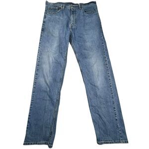 Levi’s 505 Men’s Jeans 36x32 Regular Fit Straight Leg Blue Denim Stretch